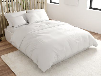 Bílé bavlněné povlečení Standard hotelová kapsa pro hotely a penziony