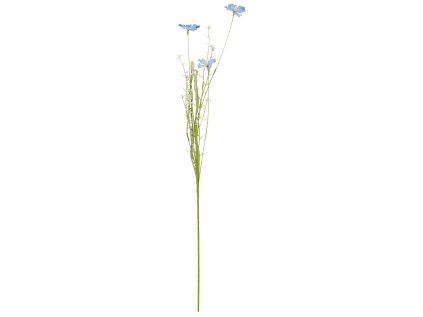 Umělá květina v modro-bílých tónech – jemná a elegantní dekorace