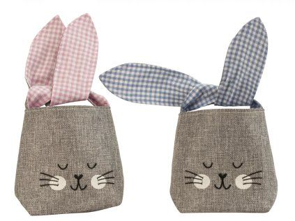Látkový pytlík NATURO ve tvaru králíka, 14x14 cm – více variant