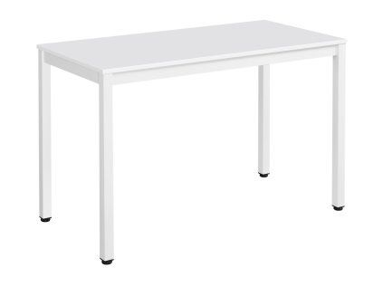 Bílý jídelní stůl TESSA 120x60 cm jako moderní pracovní stůl do kuchyně i kanceláře